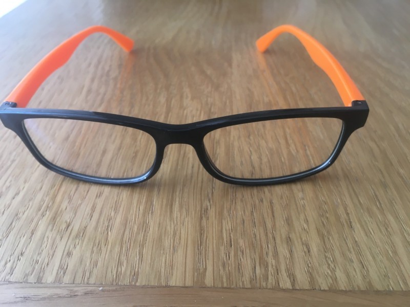 Anti blue zaštitne naočare za računar CRNO narandžaste