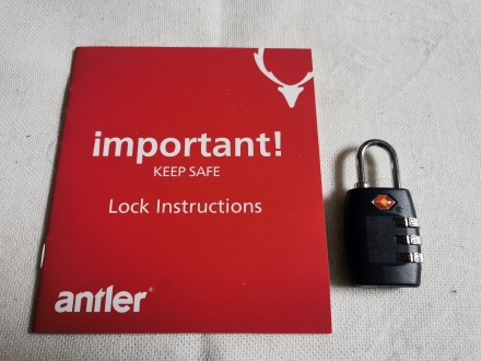 Antler TSA Certified Combination Lock/Padlock