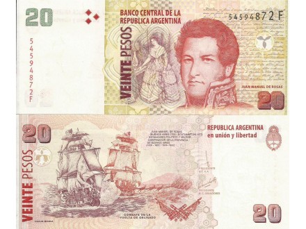 Argentina 20 pesos 2003. UNC