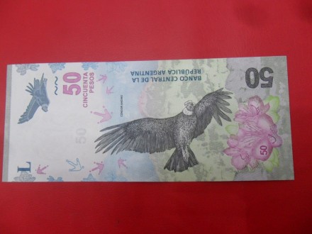 Argentina 50 Pesos 2018, v1, P7485