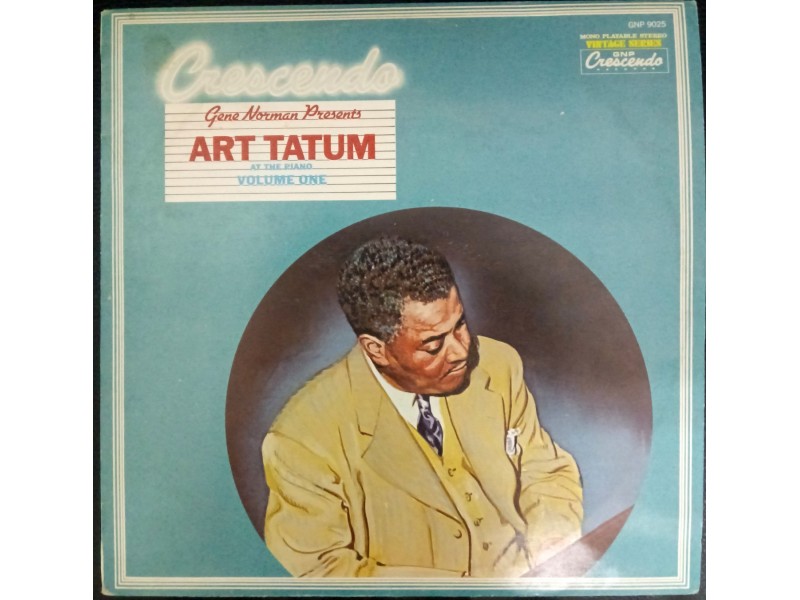 Art Tatum At The Piano Volume One LP (MINT,DISKOS)