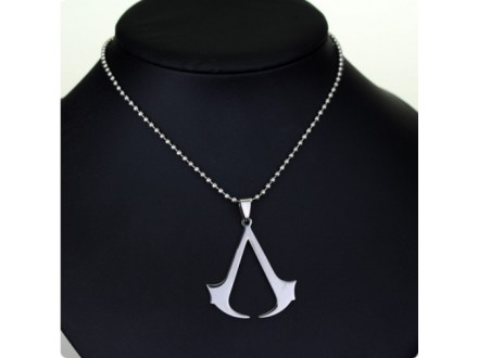 Assassins Creed ogrlica, srebrna