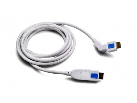 Audio-video cable HDMI A - HDMI A with swivel conn