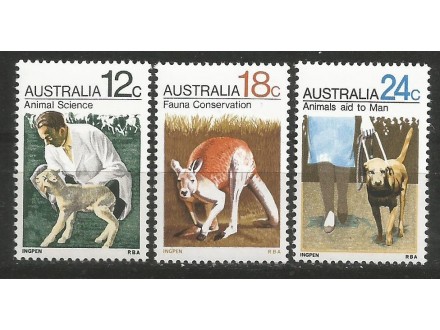 Australija,Redovne-Životinje 1971.,čisto