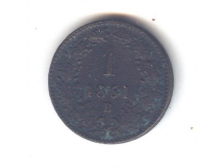 Austrija 1 kreuzer 1861 B