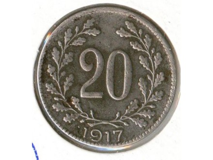 Austrija 20 heller 1917