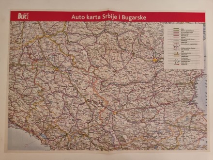 Auto karta Srbije i Bugarske