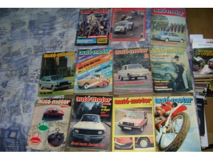 Auto motor,komplet 11 časopisa na mađarskom jeziku