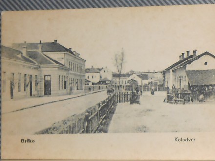 B R Č KO- ŽELJEZNIČKA STANICA -Hrvatska-1920/30 (X-196)