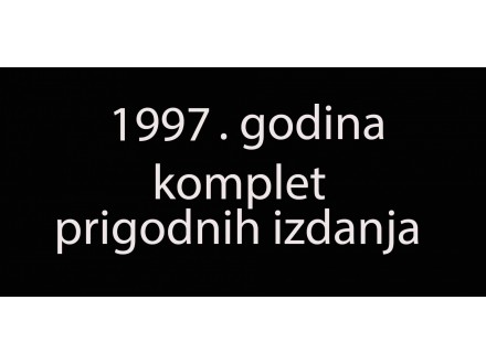 BA- PRIGODNA IZDANJA - KOMPLET ZA 1997 - POVOLJNO