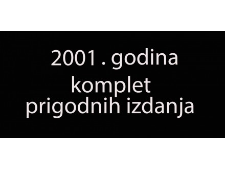 BA- PRIGODNA IZDANJA - KOMPLET ZA 2001 - POVOLJNO