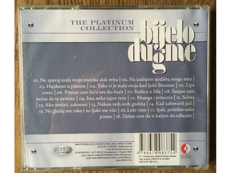 BIJELO DUGME - The Platinum Collection