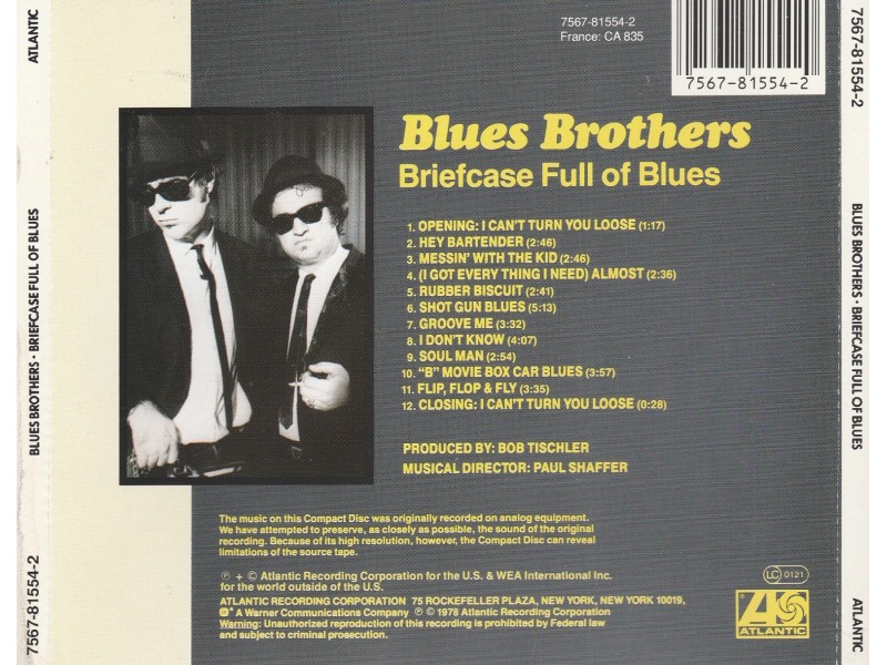 BLUES BROTHERS - Briefcase Of Blues