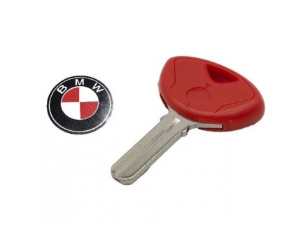 BMW kljuc - crveni - pljosnat mac