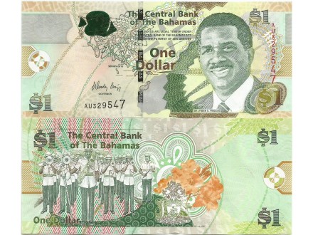 Bahamas 1 dollar 2015. UNC