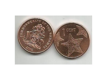 Bahamas Bahami 1 cent 2006. UNC