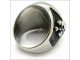 Bajkerski muski prsten sa lobanjom 21mm celik slika 2