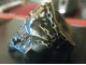 Bajkerski prsten Lobanja sa lancima od celika 21mm slika 2