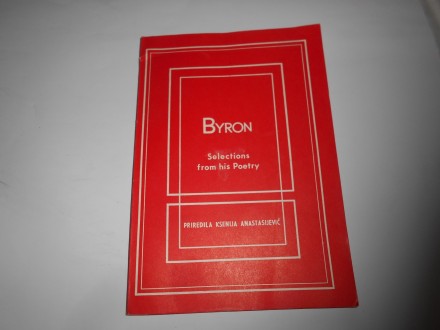 Bajron,izbor poezije,  Byron,selections from his poetry