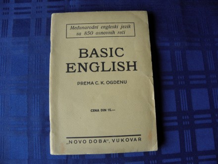 Basic english, prema C.K. Ogdenu, 1940.god