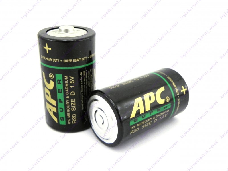 Baterije APC D + BESPL DOST. ZA 3 ART.