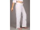 Bele pamučne pantalone sa vezom slika 5