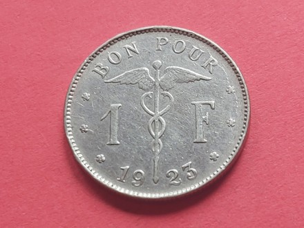Belgija  - 1 franc 1923 god