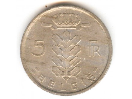 Belgija 5 franaka 1973