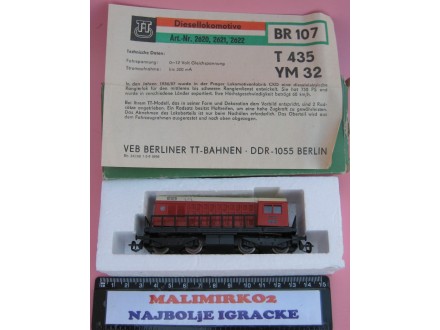 Berliner Bahnen Lokomotiva BR 107 TT 1/120 /T26-124tn/
