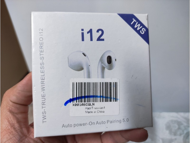 Bezicne bluetooth slusalice earbuds i12 TWS BT 5.0