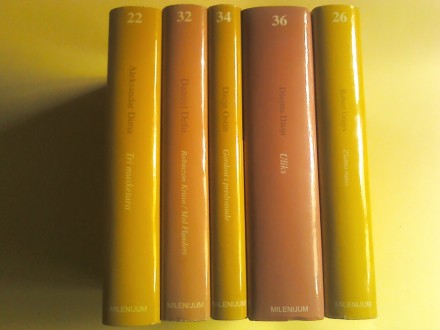 Biblioteka MILENIJUM (Vijesti), pet knjiga