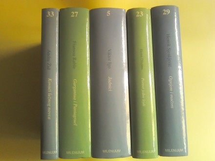 Biblioteka MILENIJUM (Vijesti), pet knjiga