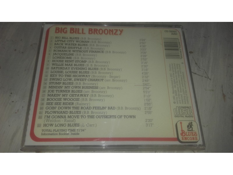 Big Bill Broonzy ‎– House Rent Stomp