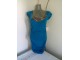 Blondy plava haljina sa perlama S/M slika 2