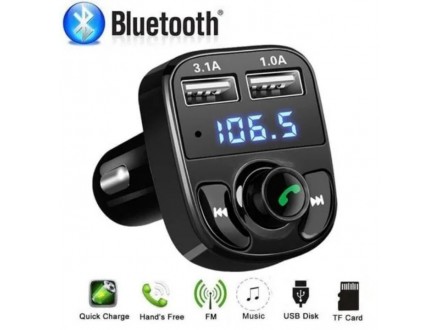Bluetooth mp3 radio transmiter X8 (dual usb port)