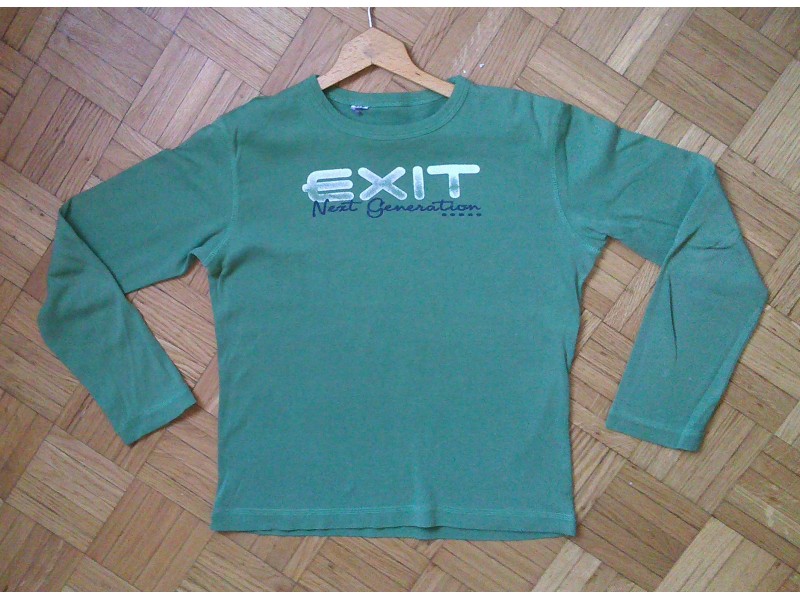 Bodi majica zelena, vel.12 za dečake, `EXIT`