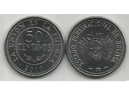 Bolivia 50 centavos 2010. UNC