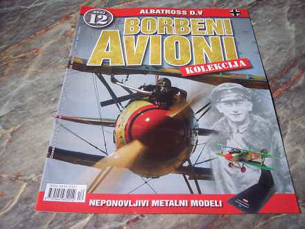 Borbeni Avioni br. 12  Albatross D.V  Samo časopis!!!