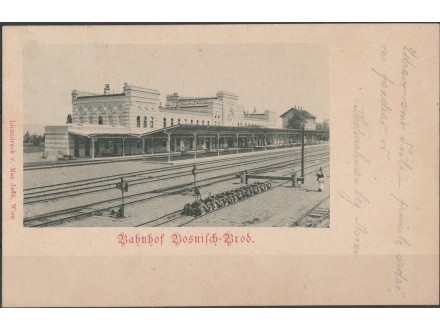 Bosanski Brod - Zeleznicka stanica 1901
