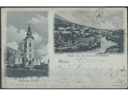 Bosna i Herc. - Mostar / Srpska crkva / 1899