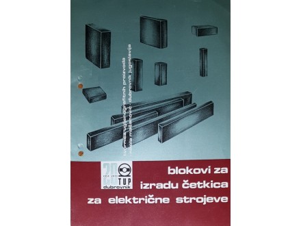 Brošura Blokova Za Izradu Četkica `TUP` Jugoslavija
