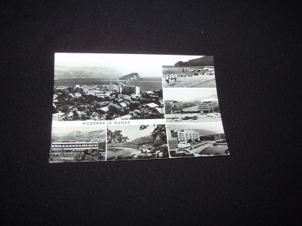 Budva,CG,cb razglednica,1962,putovala.