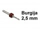Burgija 2.5mm - Mikro burgija - 1 komad slika 1