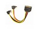 CC-SATAM2F-02 Gembird SATA power splitter cable with angled(90) output connectors, 0.15 m slika 1
