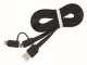 CC-USB2-AMLM2-1M USB charging combo cable iPhones 8-pin + Micro USB, black, 1 m slika 1