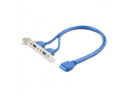CC-USB3-RECEPTACLE Gembird Dual USB 3.0 receptacle on bracket