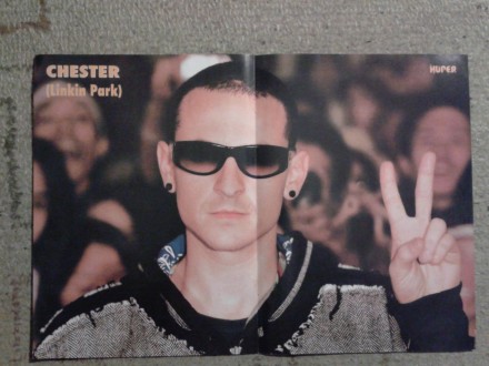 CHESTER (LINKIN PARK) / PINK - poster