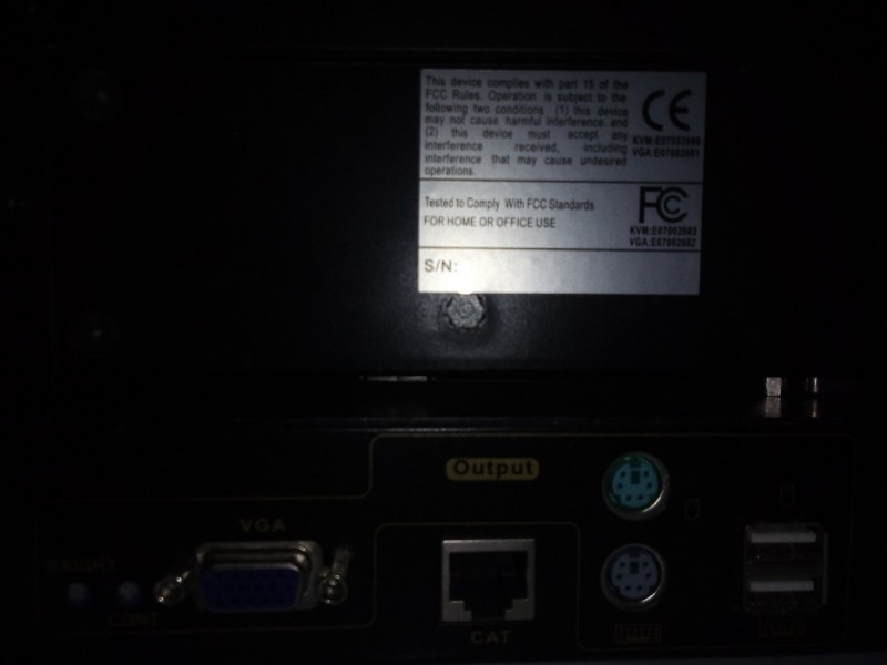 CKL USB PS2 KVM VGA Extender  KVM:E07002683 VGA:E07002