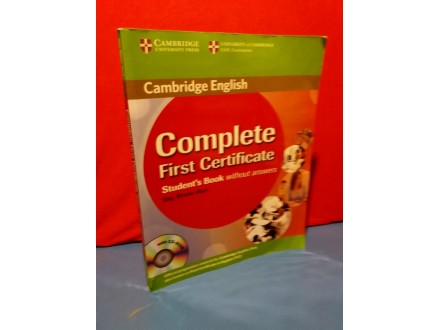 COMPLETE FIRST CERTIFICATE STUDENTS BOOK WITH ANSWERS