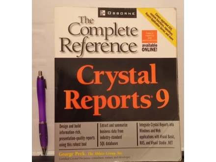 CRYSTAL REPORTS 9, THE COMPLETE REFERENCE - GEORGE PECK